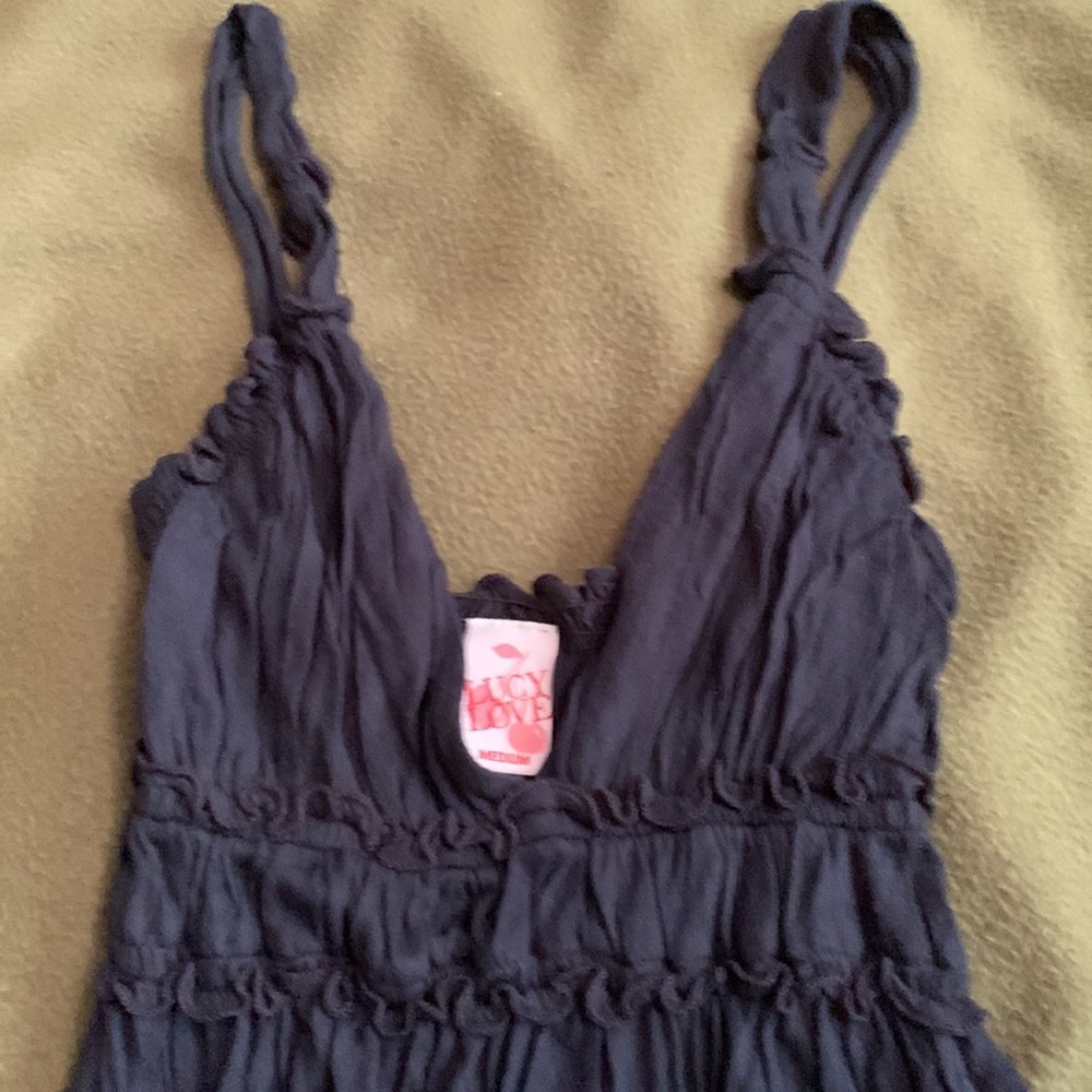 Lucy Love navy blue dress.  Size medium - Picture 3 of 10